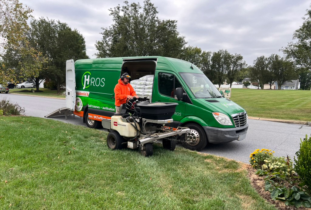 Lawn treatment by JHL Turf Pros